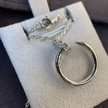 [Echo Fine ]JUSTE NECKLACE SILVER DIAMONDS