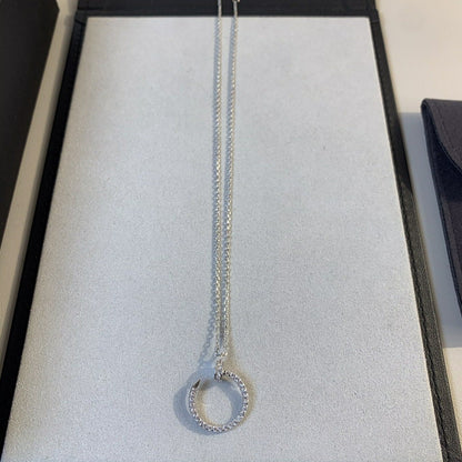 [Echo Fine ]JUSTE NECKLACE SILVER DIAMONDS