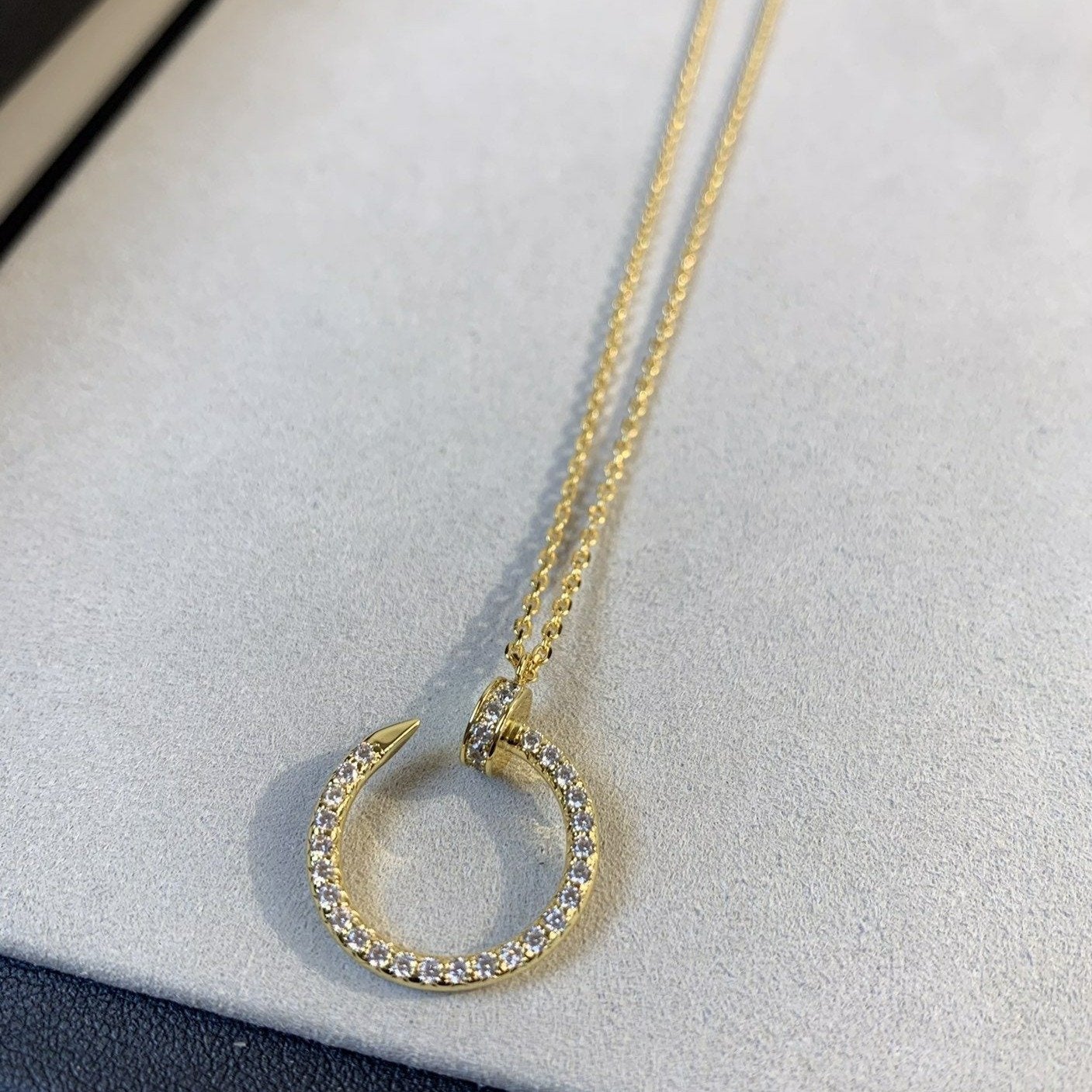 [Echo Fine ]JUSTE NECKLACE GOLD DIAMONDS