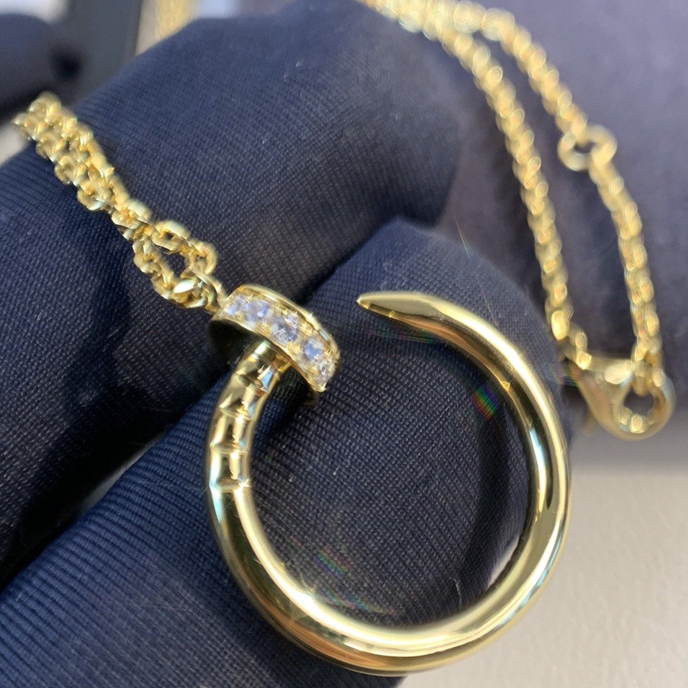[Echo Fine ]JUSTE NECKLACE GOLD DIAMONDS
