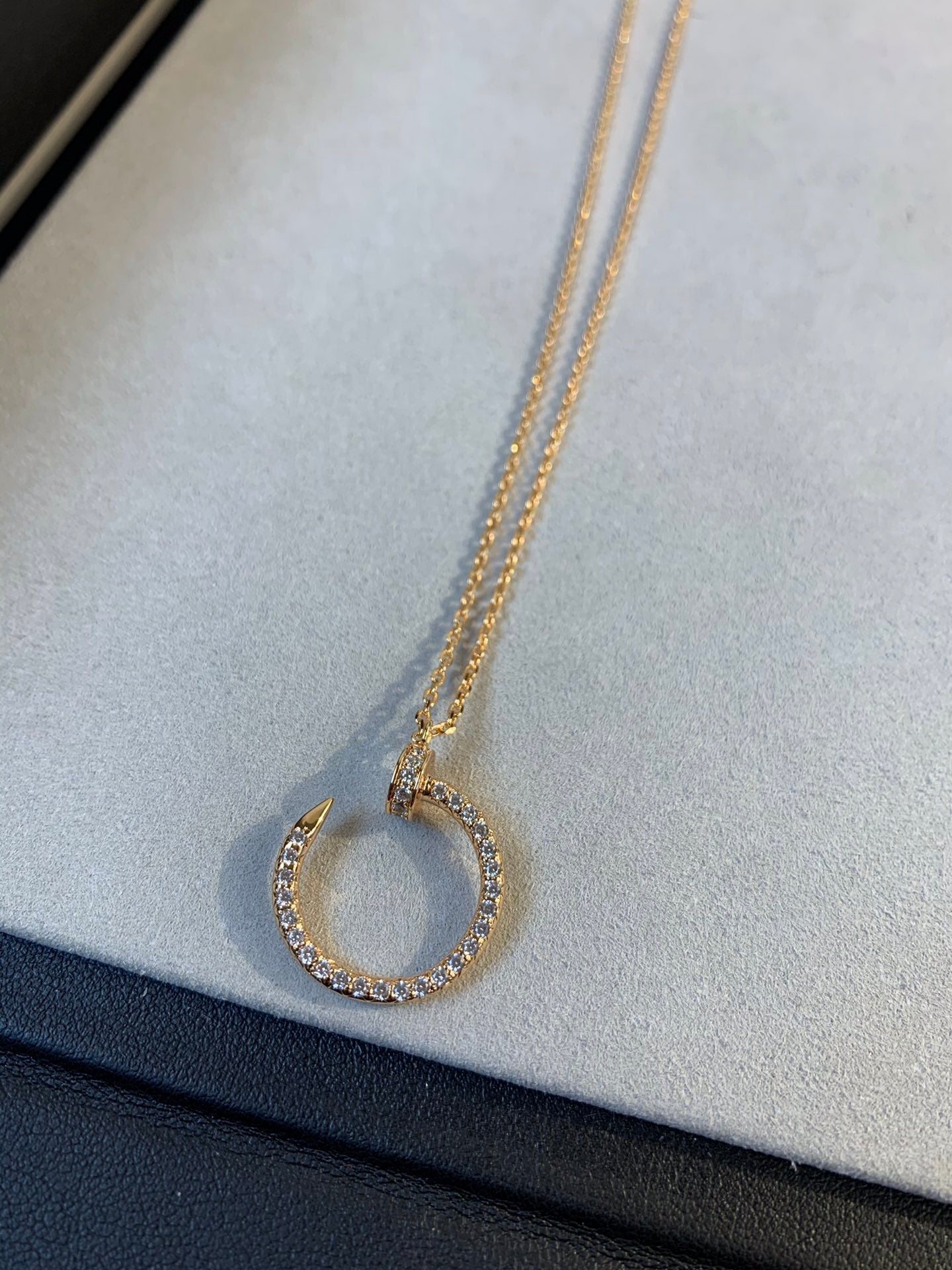 [Echo Fine ]JUSTE NECKLACE PINK GOLD DIAMONDS