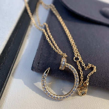 [Echo Fine ]JUSTE NECKLACE PINK GOLD DIAMONDS