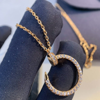 [Echo Fine ]JUSTE NECKLACE PINK GOLD DIAMONDS