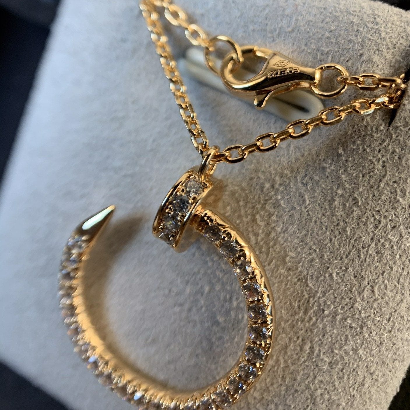 [Echo Fine ]JUSTE NECKLACE PINK GOLD DIAMONDS