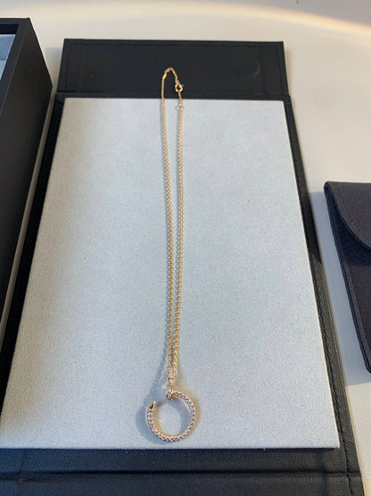 [Echo Fine ]JUSTE NECKLACE PINK GOLD DIAMONDS
