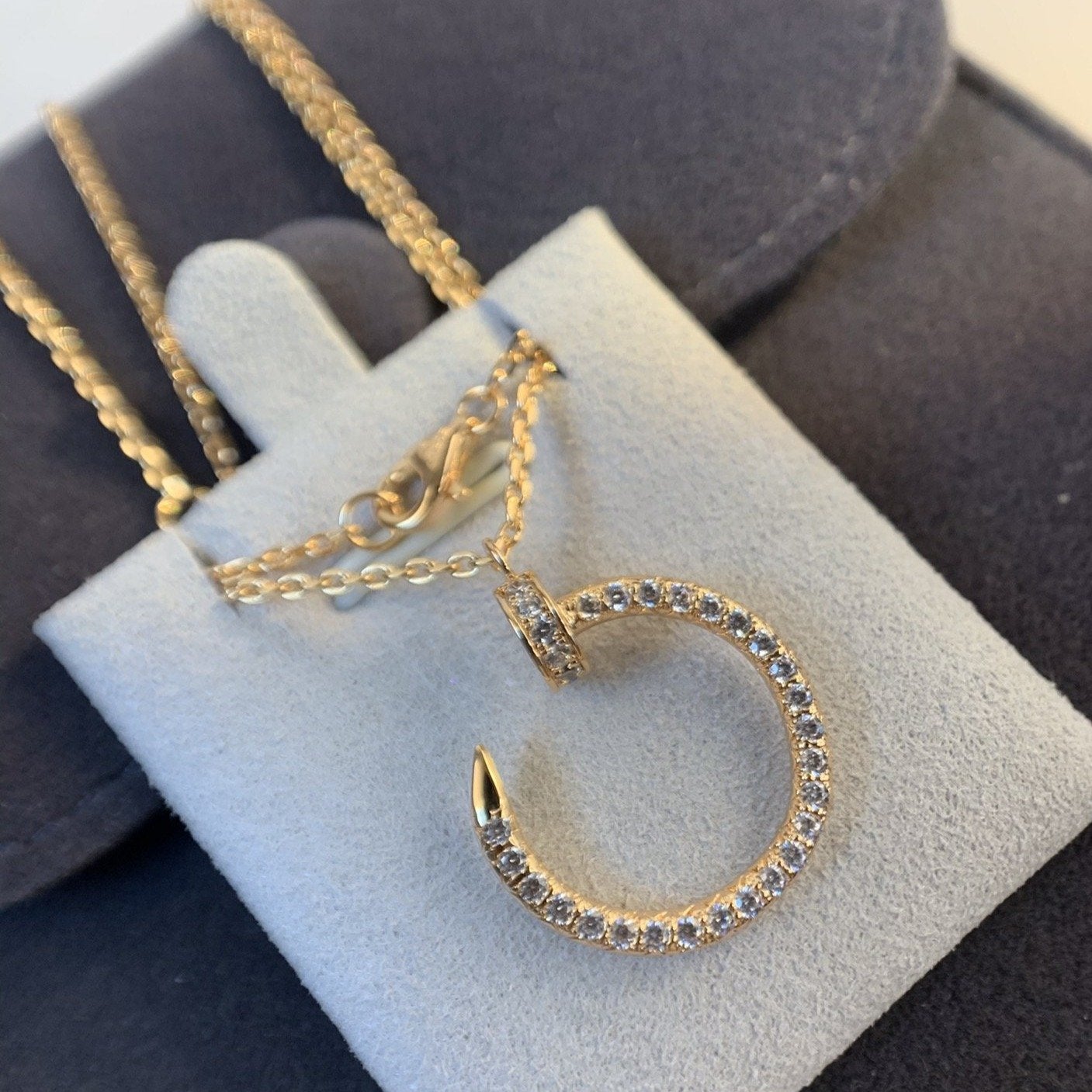 [Echo Fine ]JUSTE NECKLACE PINK GOLD DIAMONDS