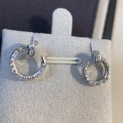 [Echo Fine ]JUSTE EARRINGS SILVER DIAMONDS