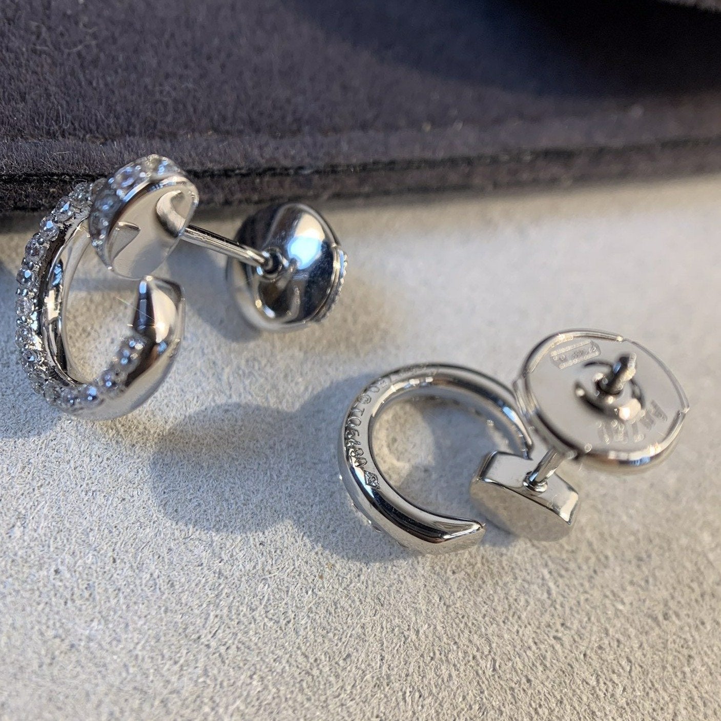 [Echo Fine ]JUSTE EARRINGS SILVER DIAMONDS