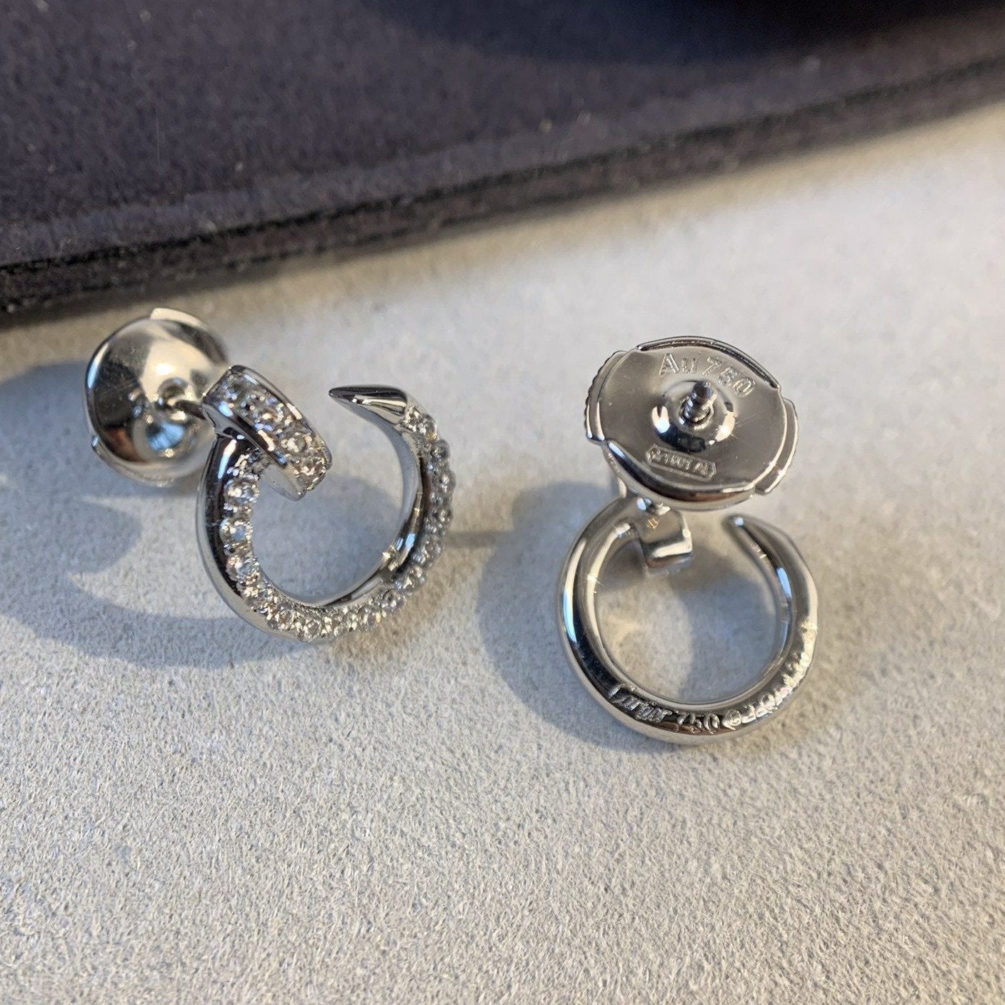 [Echo Fine ]JUSTE EARRINGS SILVER DIAMONDS