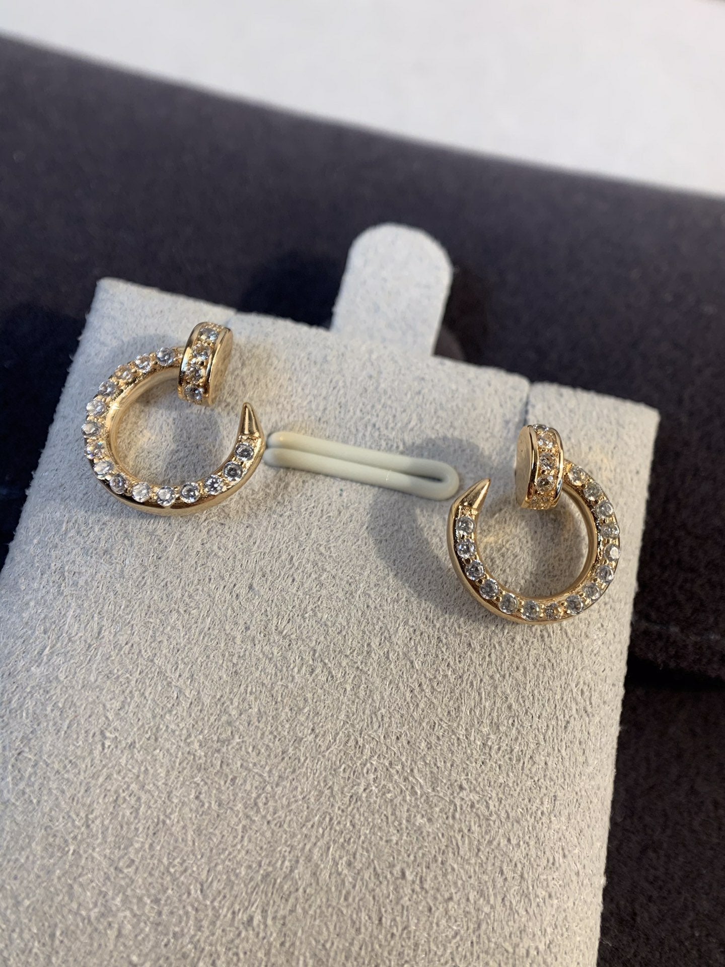 [Echo Fine ]JUSTE EARRINGS GOLD DIAMONDS