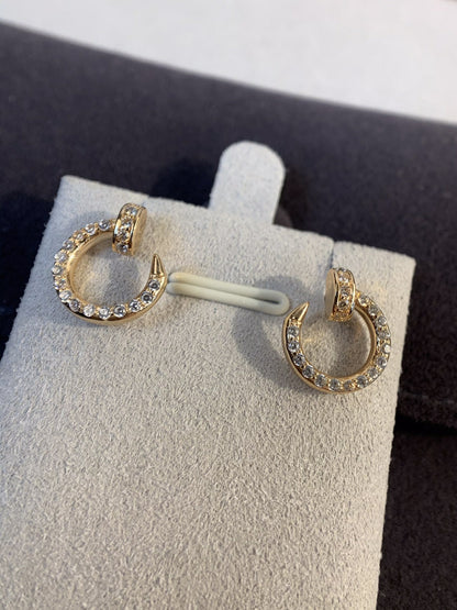 [Echo Fine ]JUSTE EARRINGS GOLD DIAMONDS