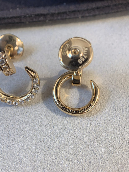 [Echo Fine ]JUSTE EARRINGS GOLD DIAMONDS