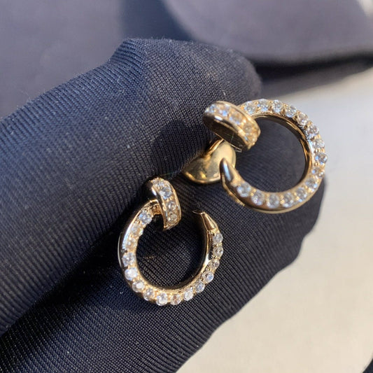 [Echo Fine ]JUSTE EARRINGS GOLD DIAMONDS