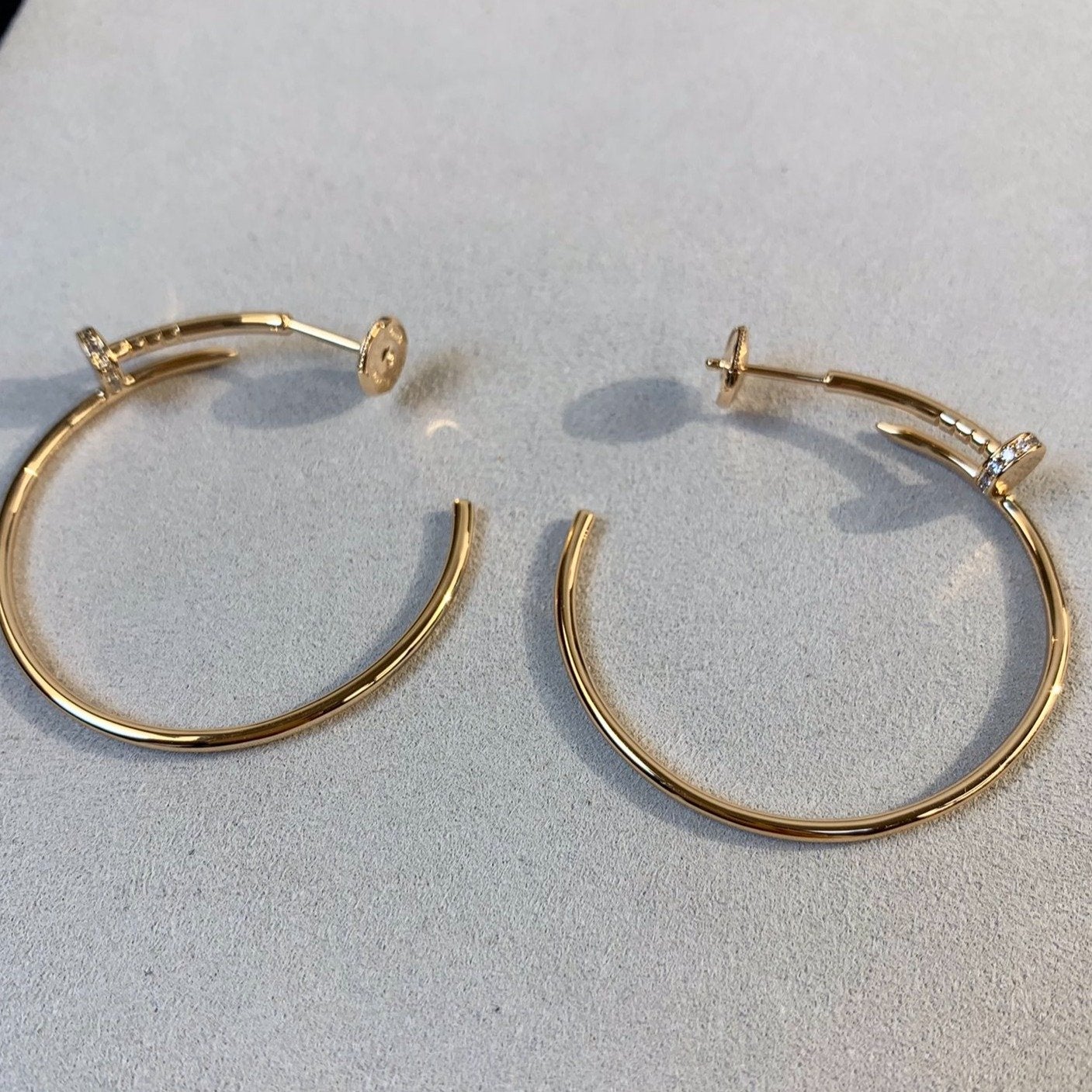 [Echo Fine ]JUSTE EARRINGS GOLD DIAMONDS 1.8MM
