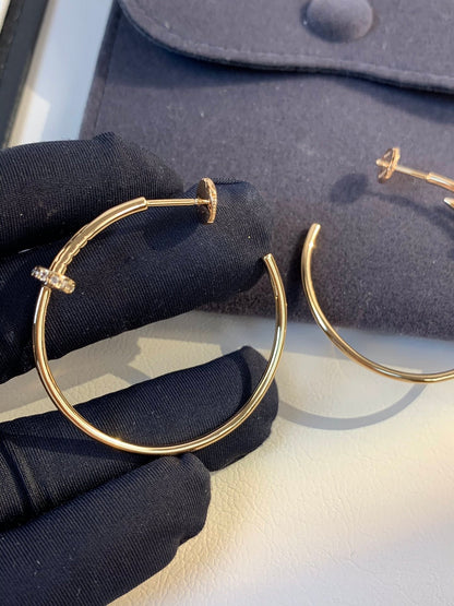 [Echo Fine ]JUSTE EARRINGS GOLD DIAMONDS 1.8MM