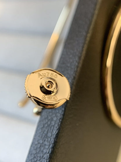 [Echo Fine ]JUSTE EARRINGS GOLD DIAMONDS 1.8MM
