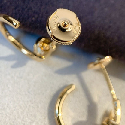 [Echo Fine ]JUSTE EARRINGS PINK GOLD