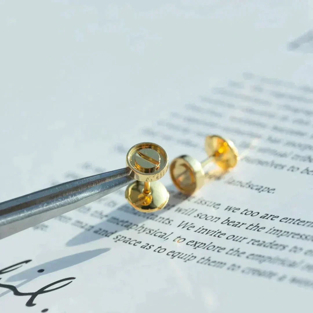 [Echo Fine ]LOVE EARRINGS GOLD 10MM