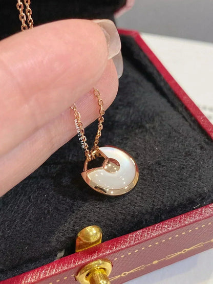 [Echo Fine ]AMULETTE ROSE GOLD MOP NECKLACE