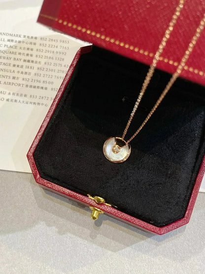 [Echo Fine ]AMULETTE ROSE GOLD MOP NECKLACE