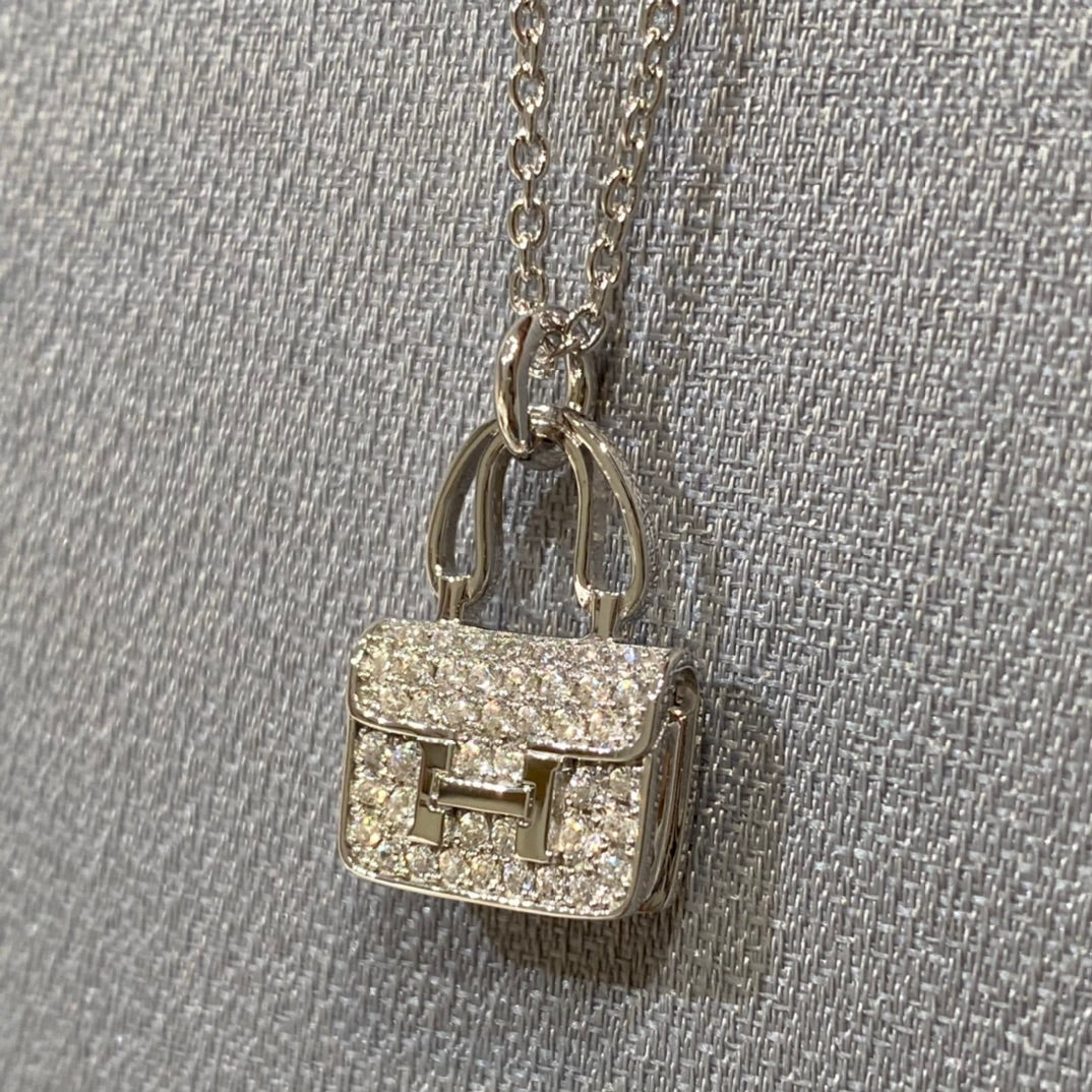 [Echo Fine ]CONSTANCE PEDANT DIAMOND NECKLACE