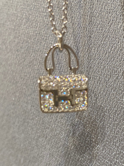 [Echo Fine ]CONSTANCE PEDANT DIAMOND NECKLACE
