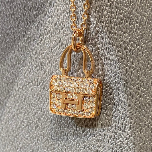 [Echo Fine ]CONSTANCE PEDANT DIAMOND NECKLACE