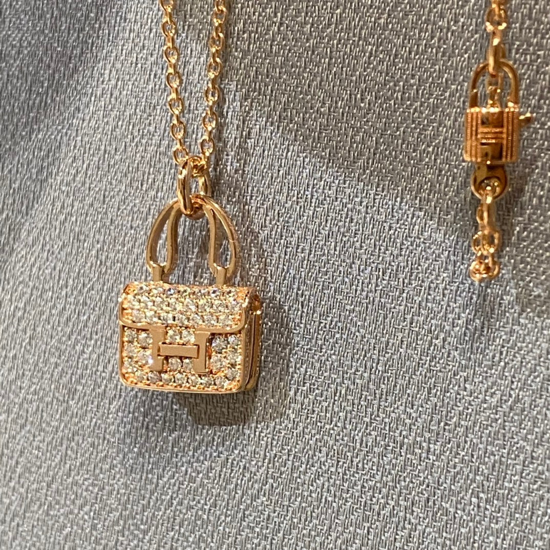 [Echo Fine ]CONSTANCE PEDANT DIAMOND NECKLACE