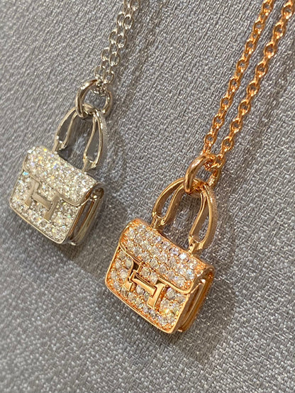 [Echo Fine ]CONSTANCE PEDANT DIAMOND NECKLACE