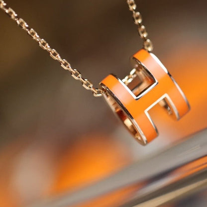 [Echo Fine ]POP H PEDANT PINK GOLD