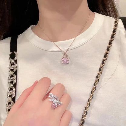 [Echo Fine ]CONSTANCE PEDANT PURPLE DIAMOND NECKLACE
