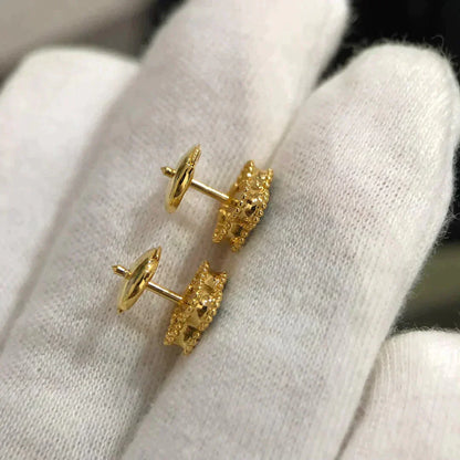 [Echo Fine ]CLOVER MINI 9.5MM MALACHITE  EARRINGS