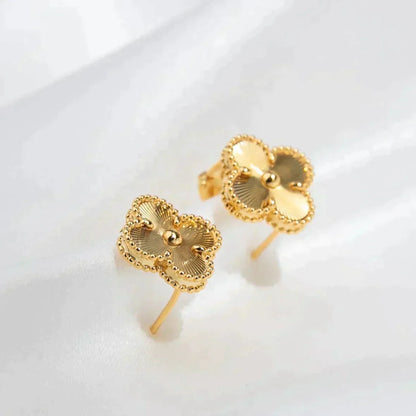 [Echo Fine ]CLOVER MEDIUM 1 MOTIFS LASER EARRINGS
