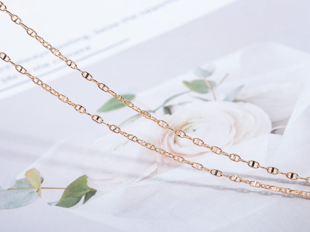 [Echo Fine ]ECHAPPEE NECKLACE PINK GOLD