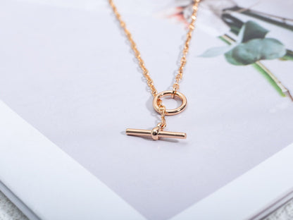 [Echo Fine ]ECHAPPEE NECKLACE PINK GOLD