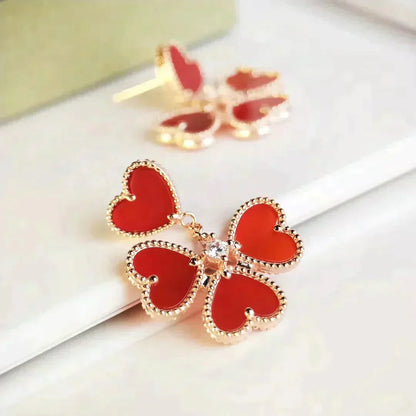[Echo Fine ]SWEET CLOVER CARNELIAN EARRINGS