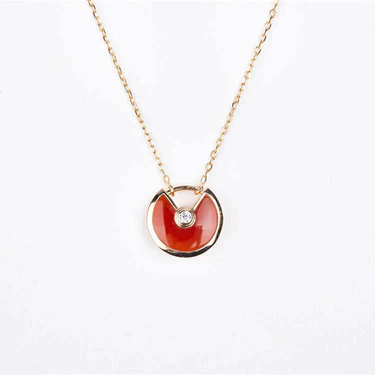 [Echo Fine ]AMULETTE GOLD CARNELIAN ONYX NECKLACE
