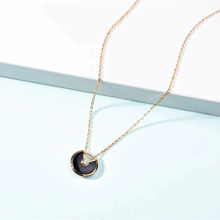 [Echo Fine ]AMULETTE GOLD CARNELIAN ONYX NECKLACE