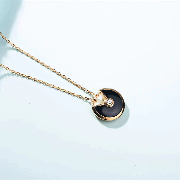 [Echo Fine ]AMULETTE GOLD CARNELIAN ONYX NECKLACE