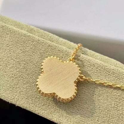 [Echo Fine ]CLOVER 15MM DIAMOND TURQUOISE NECKLACE