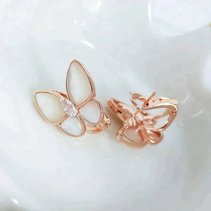 [Echo Fine ]BUTTERFLY MOP DIAMOND EARRINGS