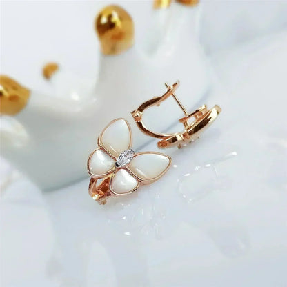 [Echo Fine ]BUTTERFLY MOP DIAMOND EARRINGS