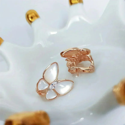 [Echo Fine ]BUTTERFLY MOP DIAMOND EARRINGS