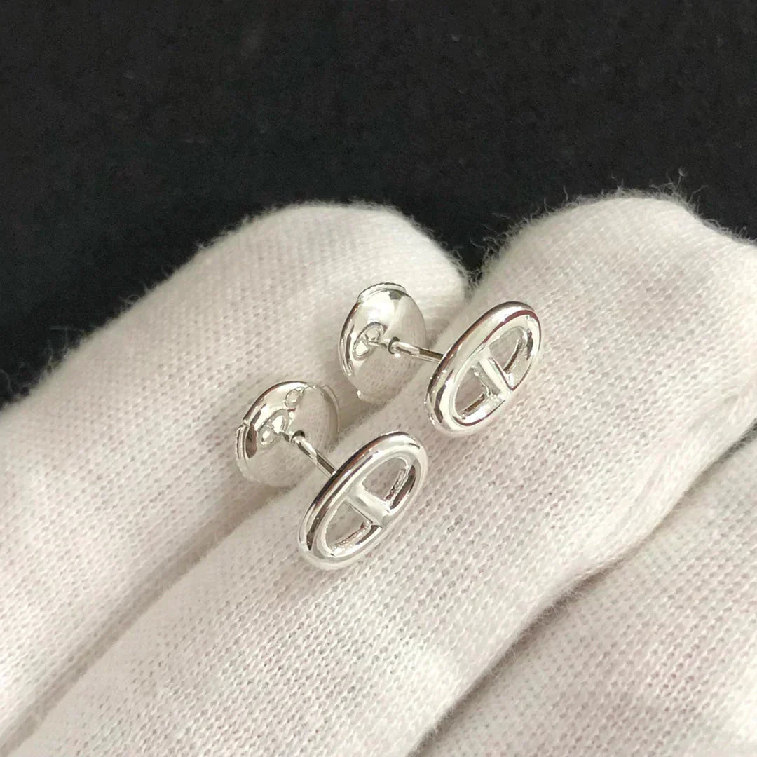 [Echo Fine ]CHAINE SMALL EARRINGS GOLD AND SILVER
