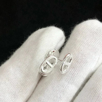 [Echo Fine ]CHAINE SMALL EARRINGS GOLD AND SILVER