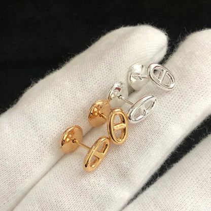 [Echo Fine ]CHAINE SMALL EARRINGS GOLD AND SILVER