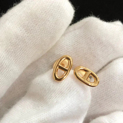 [Echo Fine ]CHAINE SMALL EARRINGS GOLD AND SILVER