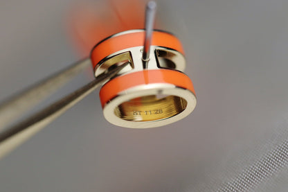 [Echo Fine ]MINI POP H EARRINGS ORANGE