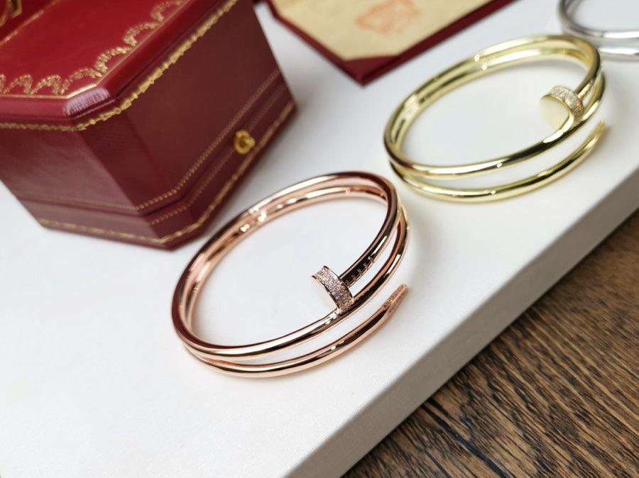 [Echo Fine ]JUSTE BRACELET 3.5MM DOUBLE ROW DIAMOND