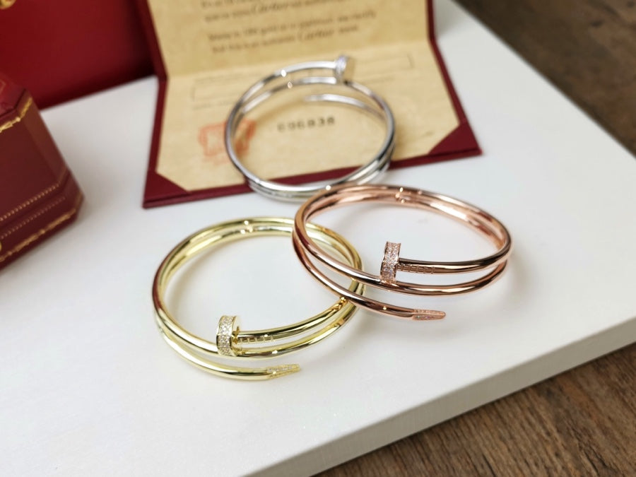 [Echo Fine ]JUSTE BRACELET 3.5MM DOUBLE ROW DIAMOND